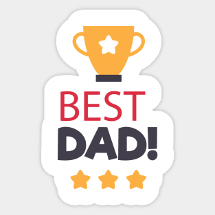 Best Dad T-Shirt gifts Sticker